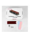 axagon Chłodnica do dysku aluminiowa pasywna M.2 2280 SSD, silikonowe podkładki termiczne, CLR-M2, wysokość 12mm - nr 21
