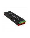 axagon Chłodnica do dysku aluminiowa pasywna M.2 2280 SSD, silikonowe podkładki termiczne, CLR-M2, wysokość 12mm - nr 22