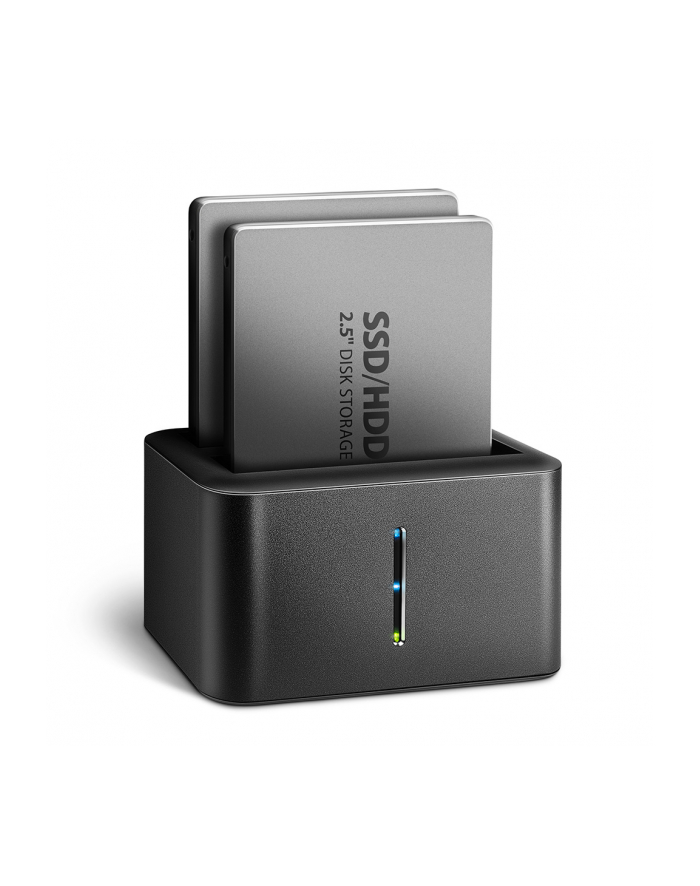 axagon MINI stacja dokująca ADSA-D25, USB 3.2 Gen 1 - 2x SATA 6G 2.5' SSD/HDD CLONE główny