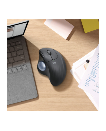 Logitech ERGO M575 for Business, trackball (light grey/blue)