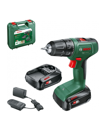 bosch powertools Bosch Cordless drill EasyDrill 18V-40 (green/Kolor: CZARNY, 2x Li-ion battery 2.0Ah, case)