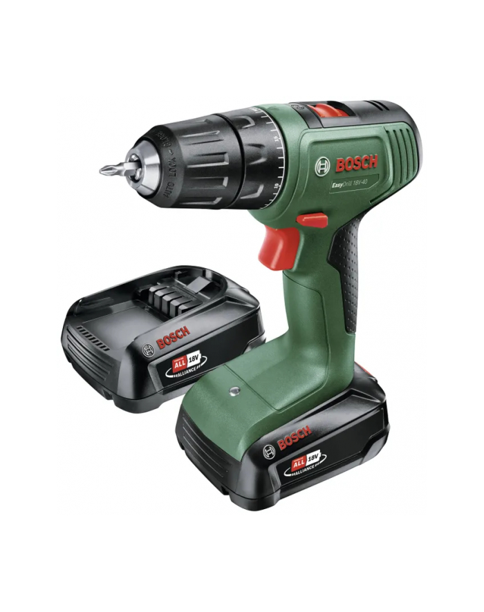bosch powertools Bosch Cordless drill EasyDrill 18V-40 (green/Kolor: CZARNY, 2x Li-ion battery 2.0Ah, case) główny