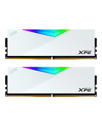 ADATA DDR5 32GB - 6000 - CL - 40 - Dual-Kit - DIMM - AX5U6000C4016G-DCLARWH - XPG LANCER RGB - Kolor: BIAŁY