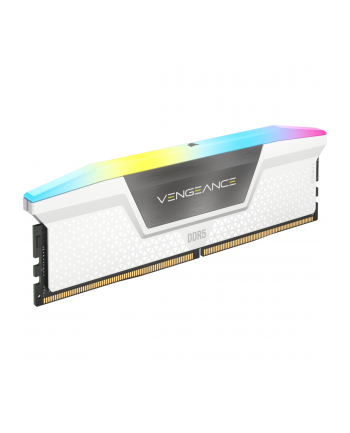 Corsair DDR5 32GB 6000 - CL - 40 - Dual-Kit - DIMM - CMH32GX5M2B6000C40W, Vengeance RGB, Kolor: BIAŁY