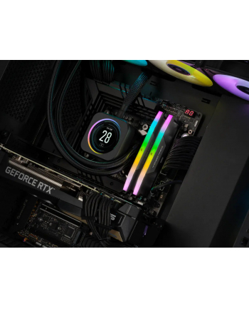 Corsair DDR5 32GB 6000 - CL - 40 - Dual-Kit - DIMM - CMH32GX5M2B6000C40, Vengeance RGB, Kolor: CZARNY