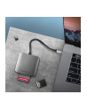 axagon Zewnętrzny czytnik kart CRE-S3C, USB-C 3.2 GEN 1, 3-slot ' lun SD/microSD/CF, obsługa UHS-II - nr 26