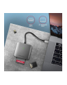 axagon Zewnętrzny czytnik kart CRE-S3C, USB-C 3.2 GEN 1, 3-slot ' lun SD/microSD/CF, obsługa UHS-II - nr 32