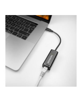 axagon Karta sieciowa Gigabit Ethernet adapter AD-E-SRC, USB-C 3.2 Gen 1, instalacja automatyczna