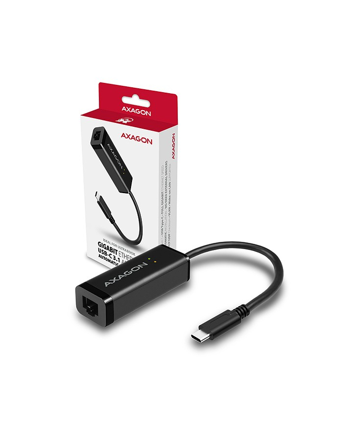 axagon Karta sieciowa Gigabit Ethernet adapter AD-E-SRC, USB-C 3.2 Gen 1, instalacja automatyczna główny