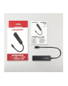 axagon Karta sieciowa, hub metalowy HMC-GL3A 3x USB-A + GLAN, USB 3.2 Gen 1, 20 cm USB-C kabel - nr 15