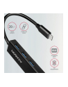 axagon Karta sieciowa, hub metalowy HMC-GL3A 3x USB-A + GLAN, USB 3.2 Gen 1, 20 cm USB-C kabel - nr 21