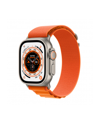 Apple Watch Ultra Smartwatch (orange, 49mm, Alpine Loop, Titanium Case, Cellular) MNHH3FD/A