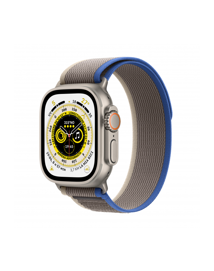 Apple Watch Ultra Smartwatch (blue/grey, 49mm, Trail Loop, Titanium Case, Cellular) MNHL3FD/A główny