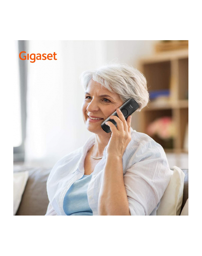 Gigaset E290, analogue telephone (Kolor: CZARNY) główny