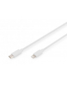 digitus Kabel do transmisji danych/ładowania USB A/Lightning MFI 2m Biały - nr 11