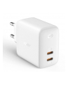 aukey Ładowarka sieciowa PA-B4 Omnia GaN 2xUSB C Power Delivery 3.0 65W 6A Biała - nr 1