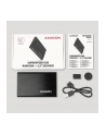 axagon Bezśrubowa aluminiowa obudowa zewnętrzna USB 3.2 Gen 1 - SATA 6G dla 2.5' SSD/HDD EE25-A6M - nr 9