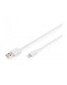 digitus Kabel do transmisji danych/ładowania USB A/Lightning MFI 2m Biały - nr 22