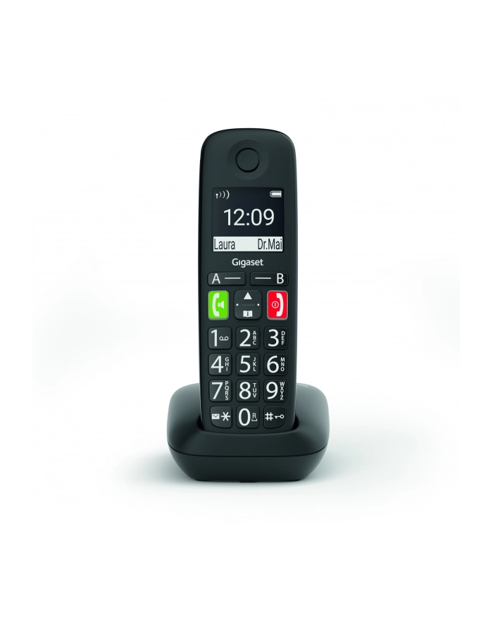 Gigaset E290, analogue telephone (Kolor: CZARNY) główny
