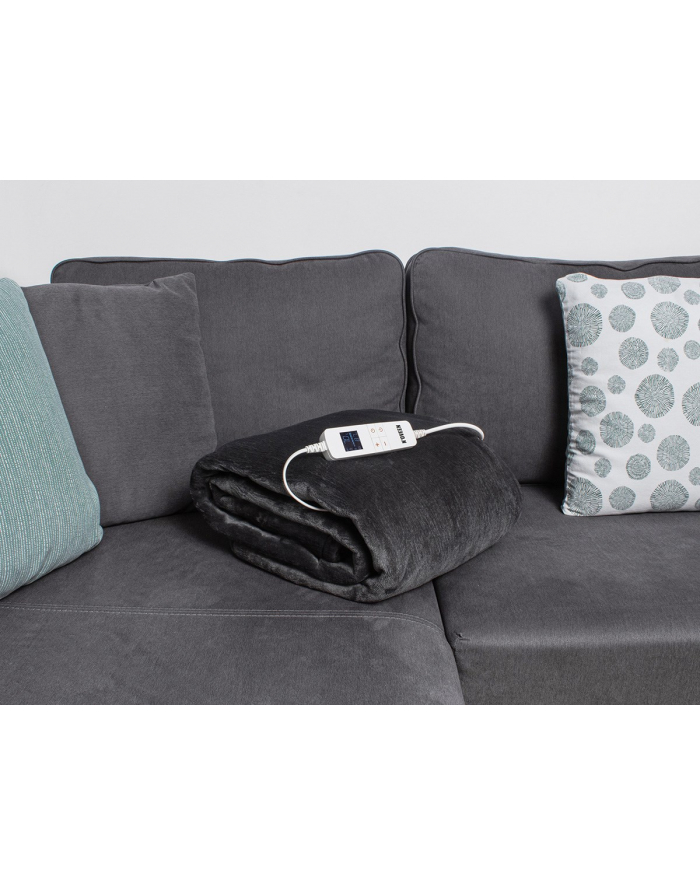 n'oveen Koc elektryczny Noveen EB650 Grey super miękki 180x130cm główny