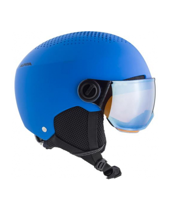 Kask zimowy ALPINA ZUPO VISOR Q-LITE BLUE MATT 54-58