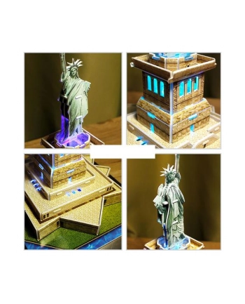 cubicfun Cubic Fun Puzzle 3D LED Statua Wolności nr 1