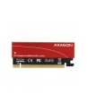 axagon Adapter wewnętrzny PCEM2-S, PCIe x16 M.2 NVMe M-key slot aluminiowa osłona - nr 9