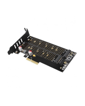 axagon Adapter wewnętrzny PCIe x4 M.2 NVMe M-key + SATAB-key slot, chłodnica, LP, PCEM2-DC nr 2