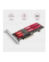 axagon Karta rozszerzeń PCEM2-ND, PCIe x 8 kontroler 2x slot M.2 NVMe M-key RAID wsparcie dla płyt bez bifurkacji, w zestawie LP - nr 3