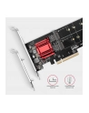 axagon Karta rozszerzeń PCEM2-ND, PCIe x 8 kontroler 2x slot M.2 NVMe M-key RAID wsparcie dla płyt bez bifurkacji, w zestawie LP - nr 5