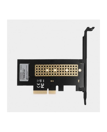 axagon Adapter wewnetrzny PCIe x4 M.2 NVMe M-key slot LP, PCEM2-S