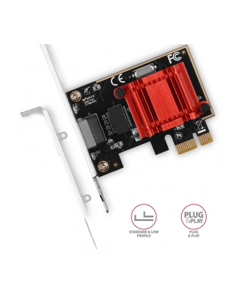 axagon Karta sieciowa PCIe PCEE-GIX 1x Gigabit Ethernet port (RJ-45), Intel i210AT, PXE, LP nr 2