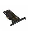 axagon Adapter wewnętrzny PCIe x4 M.2 NVMe M-key + SATAB-key slot, chłodnica, LP, PCEM2-DC - nr 3