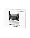 axagon Adapter wewnętrzny PCEM2-D, PCIe x4 M.2 NVMe M-key + SATAB-key slot, LP - nr 9