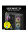 CORSAIR iCUE 4000D RGB Airflow Tempered Glass Mid-Tower Black - nr 40