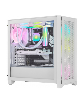 CORSAIR iCUE 4000D RGB Airflow Mid-Tower True White