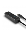 axagon Hub 4-portowy HUE-S2C USB 3.2 Gen 1 charging hub, microUSB, 40cm USB-C kabel - nr 7