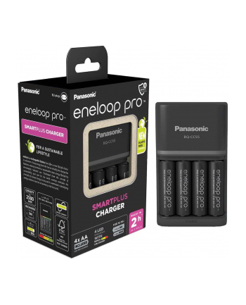 Panasonic Ni-Mh Eneloop Bq-Cc55 + 4 X R6/Aa Pro 2500Mah Bk-3Hcde (Kkj55Hcd40E)