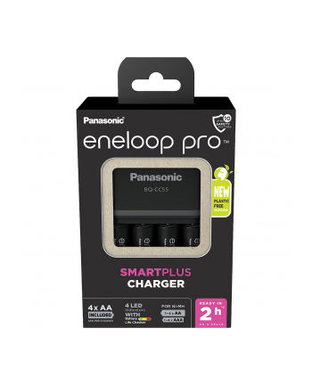 Panasonic Ni-Mh Eneloop Bq-Cc55 + 4 X R6/Aa Pro 2500Mah Bk-3Hcde (Kkj55Hcd40E) nr 2