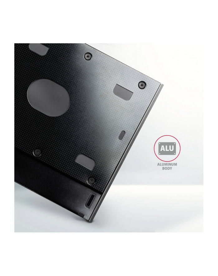 axagon Ramka n a 2,5 cala SSD-HDD do gniazda DVD, RSS-CD09, 9.5mmLED aluminium główny