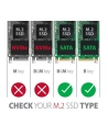 axagon Wewnętrzna obudowa 2.5' z interfejsem SATA do dysków SSD M.2 SATA, RSS-M2SD, srebrny - nr 24