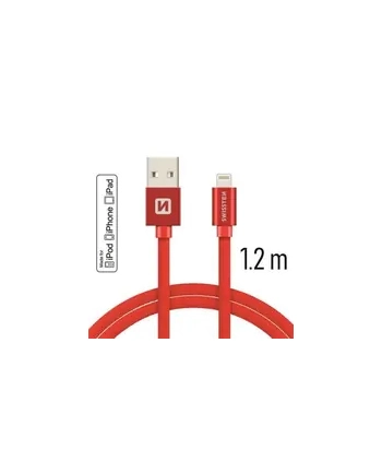 Swissten Kabel USB - Lightning 1,2m Czerwony (71524206)