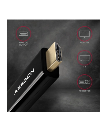 axagon Adapter aktywny DisplayPort HDMI 1.4 kabel 1,8m 4K/30Hz, RVD-HI14C2 nr 2