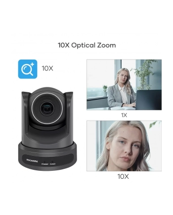 rocware RC20 - Kamera 1080p PTZ USB PTZ USB 1080p do wideokonferencji - 10x zoom optyczny nr 1