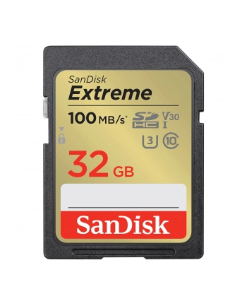 Sandisk 32GB Extreme PLUS (SDSDXWT-032G-GNCIN) 100 MB/s Class 10, UHS-I U3 V30 nr 1