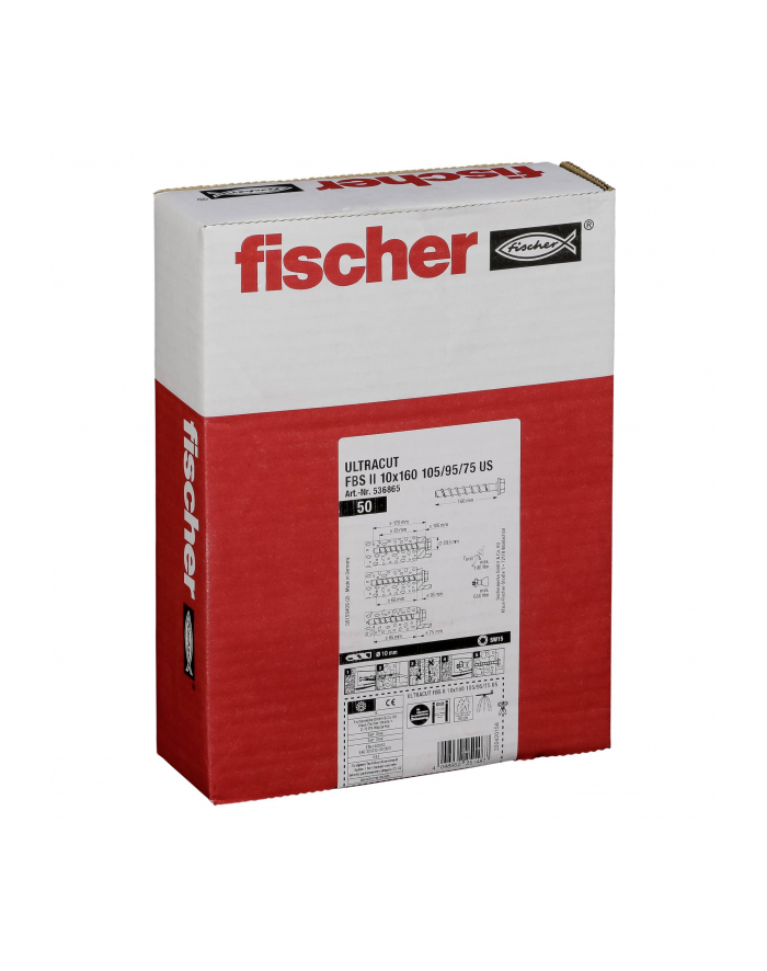 Fischer Ultracut Śruba do Betonu FBS II 10x160 105/95/75 US 536865 główny