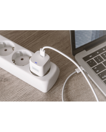 digitus Ładowarka sieciowa mini zasilacz 1x USB-C PD 3.0 20W Biała