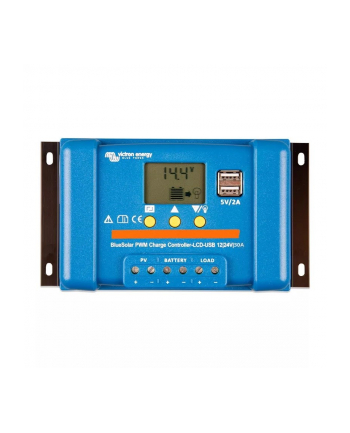 Solarny Regulator Ładowania Victron Energy Blue-Solar Pwm-Lcd&Usb Pwm 12 V, 24 V 30 A