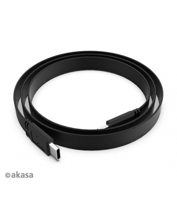 Akasa kabel usb-c na usb-c, 20g, 46w pd, 4k@60hz, 1m