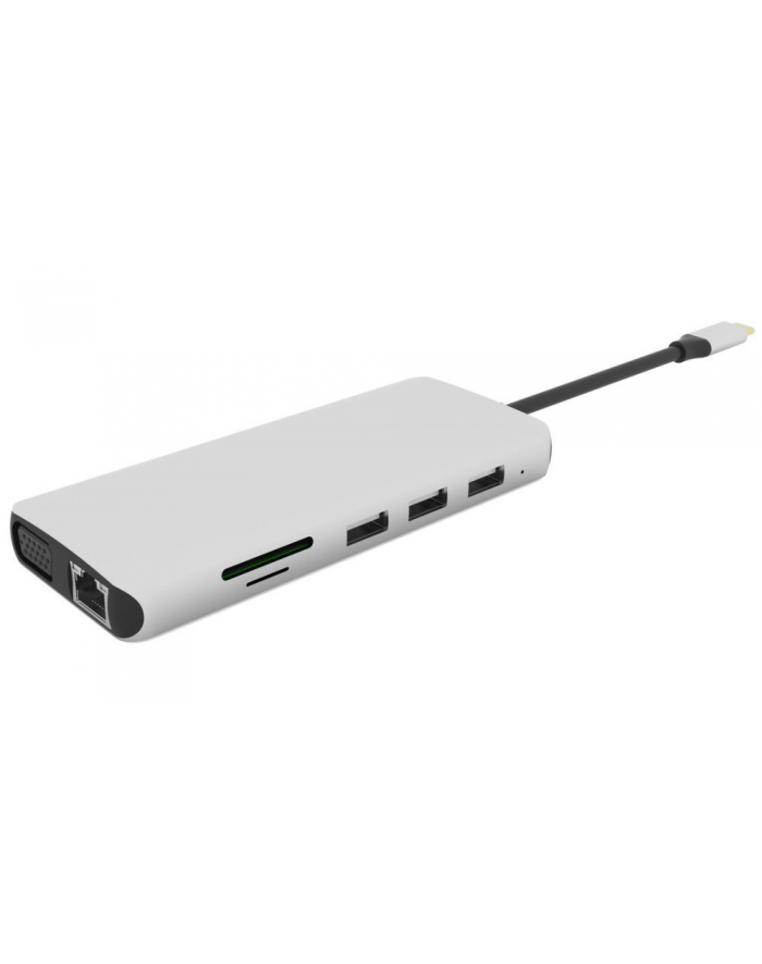 ESTUFF PRZEJŚCIÓWKA ESTUFF 12 W 1 DISPLAY PORT/ HDMI/ USB-C/ LAN/ VGA - BIAŁA  (ES623009) główny